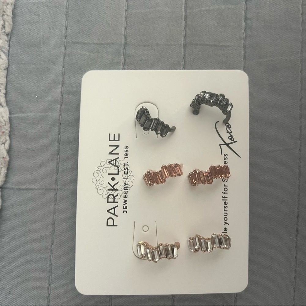 Park Lane Silver and Gold Spiral Earrings Jewelry